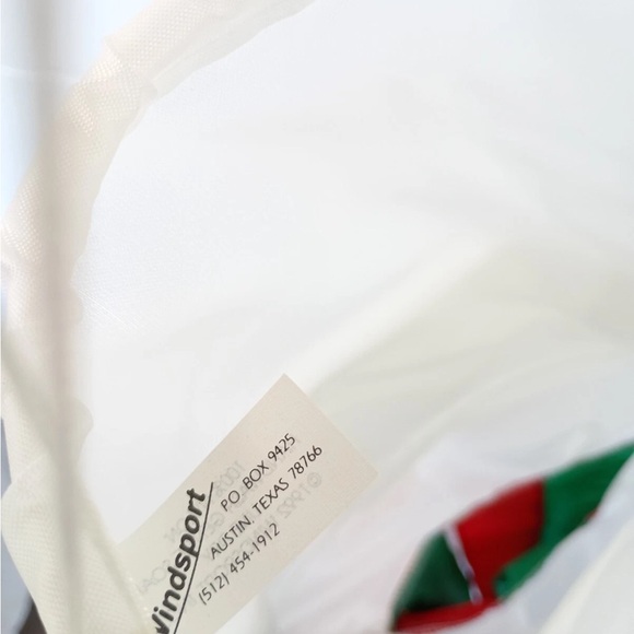 Windsport Goose flag with Red and Green Stripes - Picture 3 of 4